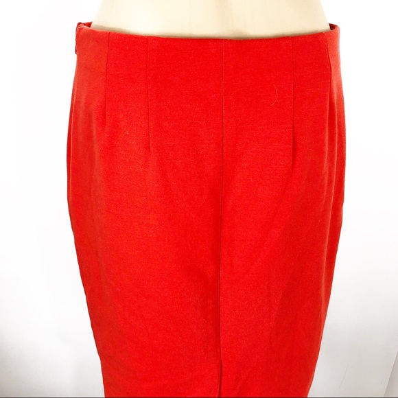 The Limited orange skirt size 4 (#26) - Picture 5 of 8
